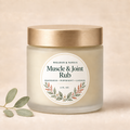 Weldon and Nova’s Muscle and Joint Rub with magnesium, peppermint and cayenne in a 4-ounce jar